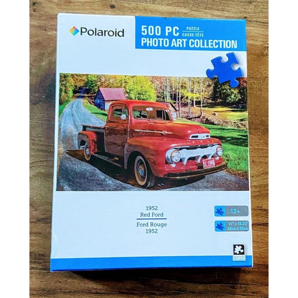 Polaroid 1952 Red Ford Truck Puzzle